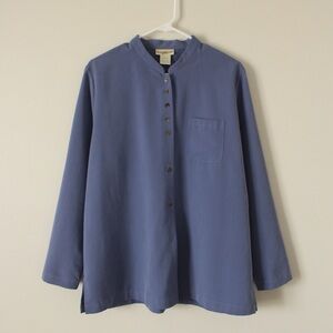 VTG Faux Suede Button Up